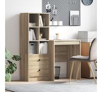 ZQQLVOO Escritorio con espacio de almacenamiento Sonoma roble aglomerado cómoda armario de pasillo para dormitorio interior