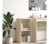 ZQQLVOO Estantería de Madera Contrachapada con 2 Compartimentos Espaciosos, Mueble Librería Versátil para Organizar Libros, Revistas, DVD y Objetos Decorativos, Fácil de Montar