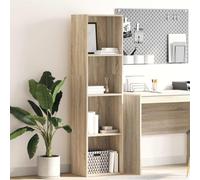 ZQQLVOO Estantería de roble Sonoma versátil para libros, estantería decorativa para dormitorio, 40 x 30 x 152 cm, material de madera