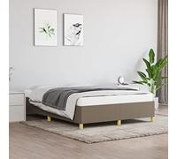 ZQQLVOO Estructura de cama familiar, color topo, 140 x 200 cm, tela adecuada para habitaciones familiares