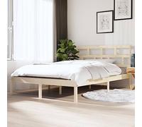 ZQQLVOO Estructura de cama familiar de madera maciza, 120 x 190 cm, tamaño pequeño, doble, adecuada para habitaciones familiares