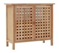 ZQQLVOO Home - Armario de pie para baño (madera maciza de nogal, 66 x 29 x 61 cm, para salón, cocina, baño, café expreso)