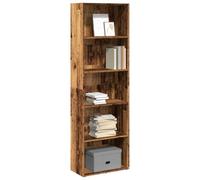 ZQQLVOO Librería con aspecto de madera vieja, versátil estantería para libros, estantería de oficina para salón, 60 x 30 x 189 cm, material de madera