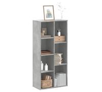 ZQQLVOO Librería Gris Hormigón Estantería Decorativa Estantería Versátil para Libros para Dormitorio 50x25x105 cm Madera
