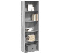ZQQLVOO Librería Gris Sonoma Multifuncional Estantería para Almacenar 60x30x189cm Madera