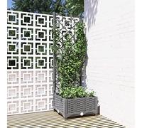 ZQQLVOO Macetero con soporte para enredaderas de polipropileno resistente, resistente a la intemperie, con enrejado para plantas trepadoras y maceteros con enrejado integrado para plantas trepadoras