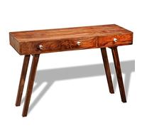 ZQQLVOO Mesa consola con 3 cajones, 76 cm, madera maciza, mesa de consola, mesa de consola, mesa de pasillo, mesa de entrada, aparador, mesa auxiliar para entrada y pasillo