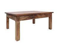 ZQQLVOO Mesa de centro de madera maciza de caoba maciza con aspecto rústico vintage y durabilidad robusta, 96 x 73 x 45 cm