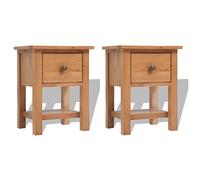 ZQQLVOO Mesillas de noche 2 unidades 36 x 30 x 47 cm madera maciza de roble macizo, mesita de noche, mesita de noche, mesita de noche, mesita de noche, mesilla de noche, para dormitorio, salón