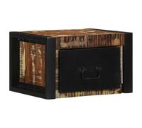 ZQQLVOO Mesita de noche multicolor mesitas de noche para el dormitorio para dormitorio 40x35x25cm madera recuperada madera maciza