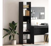 ZQQLVOO Moderno Gabinete Librero de Madera Elaborada, Estantería Vertical Rectangular con Amplia Capacidad de Almacenamiento y Sistema de Sujeción a la Pared para Sala de Estar,