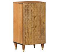 ZQQLVOO Mueble Auxiliar de Madera de Mango Macizo con Almacenamiento Amplio y Diseño Tallado a Mano para Organización y Decoración del Hogar