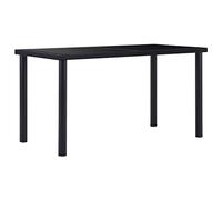 ZQQLVOO Muebles de salón mesa consola mesa alta mesa de comedor negro 140 x 70 x 75 cm vidrio templado adecuado para cocina, comedor, sala de estar y oficina