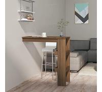 ZQQLVOO Muebles de salón mesa consola mesa alta pared barro marrón aspecto roble 102 x 45 x 103,5 cm material de madera adecuado para cocina, comedor, salón y oficina