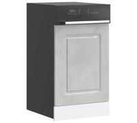 ZQQLVOO Panel para lavavajillas Kalmar Gris hormigón 45x1,5x67 cm, protección Frontal de Madera de ingeniería Estable y Duradero, Superficie Lisa Resistente a Humedad y deformación,