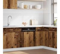 ZQQLVOO Panel para Lavavajillas Lyon de Madera Sintética 45x3x67 cm, Diseño de Madera Vieja, Material Estable y Duradero, Superficie Lisa Resistente a la Humedad y Deformación, Fácil