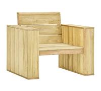 ZQQLVOO Silla de jardín de 89 × 76 × 76 cm madera de pino impregnada, sillas de comedor para exteriores, sillas de exterior para patio, terraza, jardín, patio