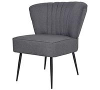 ZQQLVOO Silla de lectura para televisión, acogedora, sillón club, salón, cóctel, silla de cóctel, silla de tela gris oscuro, adecuada para salón, dormitorio, comedor