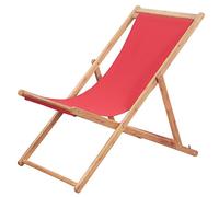ZQQLVOO Silla de playa plegable de tela y marco de madera roja, sillas de comedor al aire libre, sillas de exterior para patio, patio, jardín, patio