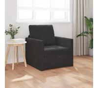 ZQQLVOO Sillón cama 2 en 1 negro moderno con funda de tela y marco de madera para relajación elegante, 74 x 77 x 81 cm, terciopelo