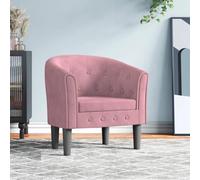 ZQQLVOO Sillón Club de terciopelo rosa silla de lectura con taburete para salón interior