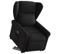 ZQQLVOO Sillón de relax con ayuda para levantarse de tela negra para balcón, dormitorio