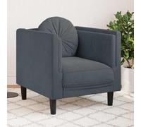 ZQQLVOO Sillón de terciopelo con asiento acolchado grueso y respaldo, moderno sillón de salón para leer y relajarse, tela de terciopelo suave, patas resistentes, soporta hasta 110 kg