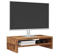 ZQQLVOO Soporte para monitor, aspecto de madera envejecida, para TV, 42 x 24 x 13 cm, material de madera