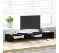 ZQQLVOO Soporte para monitor, color negro, aspecto de roble, tv, banco, TV, armario, 100 x 24 x 13 cm, material de madera