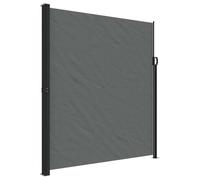 ZQQLVOO Toldo lateral extensible gris 300 x 100 cm poliéster, antracita, 160 x 500 (H x B)