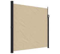 ZQQLVOO Toldo lateral extensible gris 300 x 100 cm poliéster, beige, 200 x 600 (H x B)