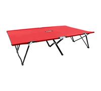 ZQQLVOO Tumbona plegable para 2 personas, de acero rojo, para exteriores, para el tiempo libre, jardín, piscina, adecuada para jardín, terraza, patio trasero, piscina