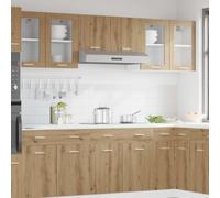 ZQQLVOO Vitrina Colgante Lyon de Roble Artesanal 40x31x60 cm con Puerta Práctica, Mueble de Cocina con Amplio Almacenamiento en Madera de Ingeniería Resistente para Organizar