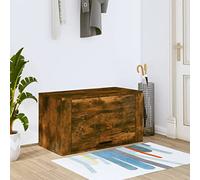 ZQQLVOO Zapatero de Pared Madera Pino Roble Ahumado 70x35x38 cm Mueble Organizador con Amplio Almacenamiento y Diseño Moderno para Espacios Pequeños Estructura Robusta y Resistente