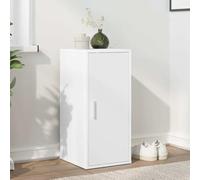 ZQQLVOO Zapatero Organizador de Aglomerado Blanco 32x35x70 cm con 5 Estantes, Puerta Reversible para Almacenamiento, Mueble de Suelo o Pared, Diseño Sencillo y Duradero