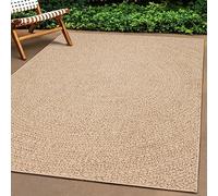 ZQQLVOO ZIZUR - Alfombra (80 x 250 cm, aspecto de yute, para interior y | 100% polipropileno, ligero, resistente a los golpes, limpiador de mangueras, secado al aire, balcón, terraza, parque