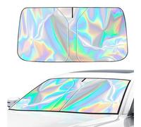 ZQRHHWINY para Fiat Grande Panda 2024-2026 Parasol Coche Delantero Plegable, Parasol Parabrisas Efecto Holográfico Láser, Protector Solar con Aislamiento Térmico,M