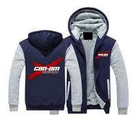 ZQURVO Chaqueta con Capucha de Polar para Hombre para Can-Am, Sudadera Ligera, Informal, con Capucha, para Entrenamiento, con Cremallera Completa Grueso para Deportes al Aire Libre,Blue1-5x_l