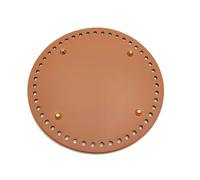 ZQWERT Bases Redondas de Cuero de 20 cm para Bolsas de Ganchillo, Kit para Hacer Bolsos de 1/2 Piezas, Base de Cesta Tejida a Mano, Suministros para Manualidades DIY para Artesanos