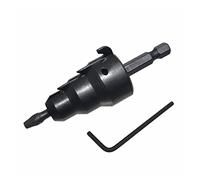 Zqxnt 1 juego de herramientas de escariador de conducto de potencia con retención de broca mejorada de 1/5.1 cm, 3/10.2 cm y 2.5 cm, herramientas de reparación resistentes y precisas