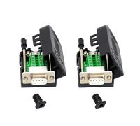 Zqxnt 2 conectores adaptadores de 9 pines, módulo personalizable, no necesita soldadura, compatible con RS232 RS485, conector de máquina de control de impuestos