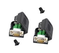 Zqxnt 2 conectores adaptadores de 9 pines, módulo personalizable, no necesita soldadura, compatible con RS232 RS485, conector de máquina de control de impuestos