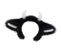 Zqxnt Accesorio para el pelo de cuerno de diablo, accesorios de Halloween, diadema elástica reutilizable, compatible con actuaciones escénicas, tocado de orejas de animales, actuaciones en escenario