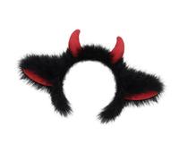 Zqxnt Accesorio para el pelo de cuerno de diablo, accesorios de Halloween, diadema elástica reutilizable, compatible con actuaciones escénicas, tocado de orejas de animales, actuaciones en escenario