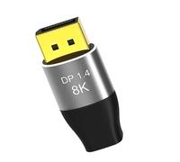 Zqxnt Adaptador MiniDisplayPort a DisplayPort de 8 K a 60 Hz 4K a 144 Hz con alto ancho de banda de 32,4 Gbps, tasa de transferencia MiniDP a DisplayPort