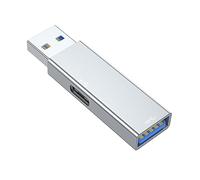 Zqxnt Adaptador USB de aluminio USB 3.0 a tipo C USB 3.0 hembra adaptador convertidor para teclado de laptop y transferencia de datos USB C a A