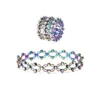Zqxnt Anillos telescópicos retráctiles 2 en 1 de cristal plegables y elásticos para mujer, color, como se describe, como se describe