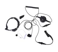 Zqxnt Auriculares de micrófono de garganta con botón grande para radio P8268 DP4800 DP4600 DP3400 Radio cómodos auriculares para personal de hotel