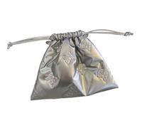 Zqxnt Bolso de mano multiusos de poliuretano con cordón de poliuretano con lazo, bolsa de almacenamiento para estudiantes y portadores esenciales para estudiantes profesionales