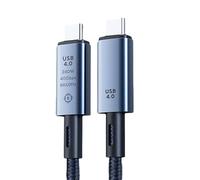 Zqxnt Cable de datos USB tipo C de velocidad rápida compatible con pantalla 8K y suministro de energía de 240 W para portátiles, teléfonos inteligentes y tabletas, accesorio tipo C
